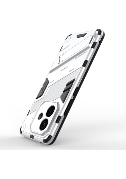 Vivo Iqoo Z9 Turbo 5g Kılıf Pc+Tpu Darbeye Dayanıklı Çizilmez Telefon Kılıfı Kickstand Ile-Beyaz (Yurt Dışından) fırsatları