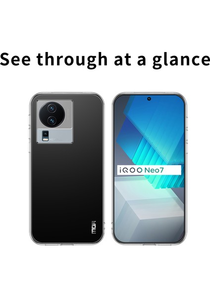 Mofı Vivo Iqoo Neo7 5g Darbeye Dayanıklı Tpu Telefon Kılıfı, Şeffaf Cep Telefonu Arka Koruyucu Kapak (Yurt Dışından)