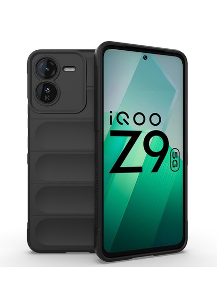 Vivo Iqoo Z9 5g Tpu Kılıf Düşmeye Dayanıklı Koruma Yumuşak Telefon Kılıfı-Siyah (Yurt Dışından)