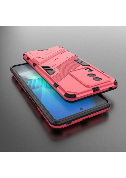 Vivo Iqoo Neo7 5g Için Sert Pc Yumuşak Tpu Kılıf Koruyucu Kılıf Kickstand Cep Telefonu Kılıfı-Gül (Yurt Dışından)