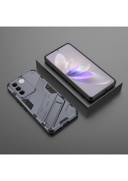 Vivo S16E 5g Için Düşmeye Karşı Telefon Kılıfı, Destekli Yumuşak Tpu Sert Pc Telefon Arka Kapağı-Gri (Yurt Dışından) fırsatları