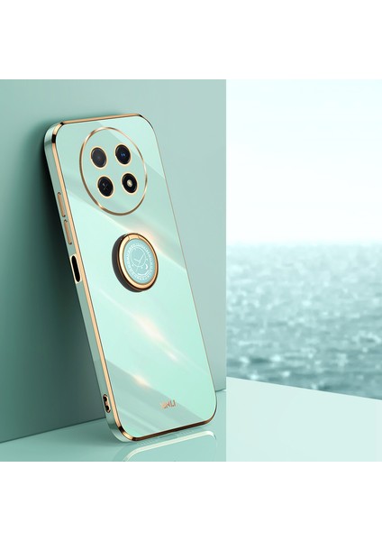 Xınlı Huawei Enjoy 60X Halkalı Kickstand Elektrokaplama Telefon Kılıfı Yumuşak Tpu Düşmeye Lı Arka Kılıf-Camgöbeği (Yurt Dışından) fiyatları