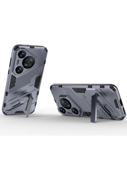 Huawei Pura 70 Pro/pura 70 Pro+Kılıf Kickstand Pc+Tpu Düşmeye Karşı Telefon Kılıfı-Gri (Yurt Dışından) fiyatları