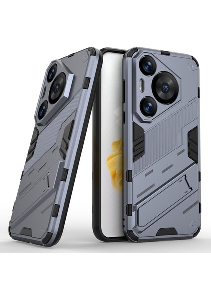 Huawei Pura 70 Pro/pura 70 Pro+Kılıf Kickstand Pc+Tpu Düşmeye Karşı Telefon Kılıfı-Gri (Yurt Dışından) fırsatları