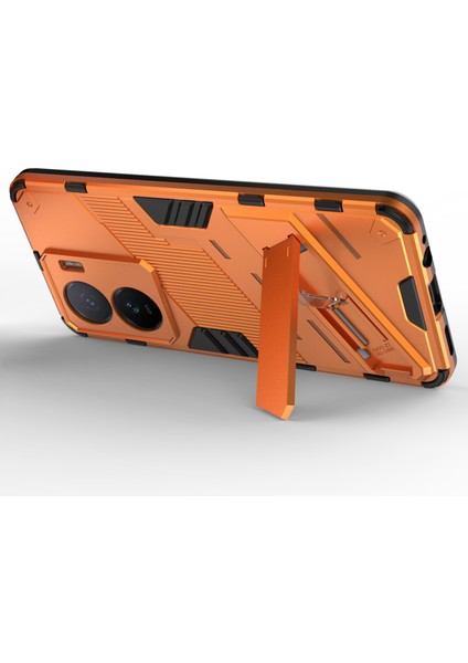 Vivo Iqoo Z7 5g Darbeye Dayanıklı Kickstand Kılıf Tpu+Pc Çift Koruma Telefon Kılıfı-Turuncu (Yurt Dışından) fiyatları
