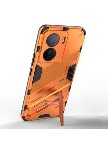 Vivo Iqoo Z7 5g Darbeye Dayanıklı Kickstand Kılıf Tpu+Pc Çift Koruma Telefon Kılıfı-Turuncu (Yurt Dışından) modelleri