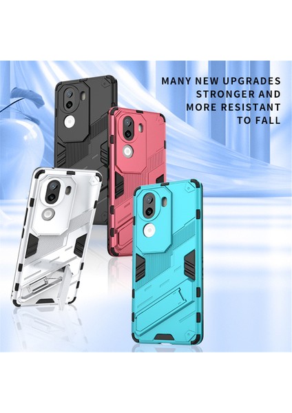 Vivo Iqoo Z9S 5g Kılıf Pc+Tpu Darbeye Dayanıklı Telefon Kılıfı Kickstand Ile-Beyaz (Yurt Dışından) fiyatları