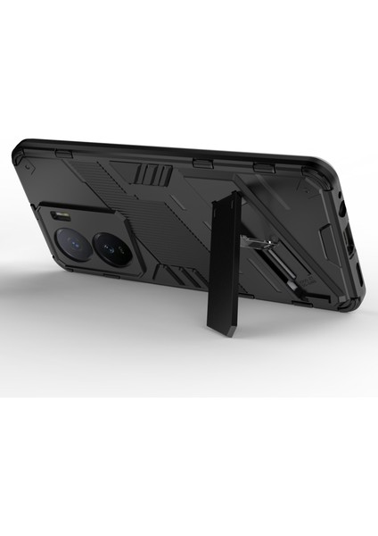 Vivo Iqoo Z7 5g Darbeye Dayanıklı Kickstand Kılıf Tpu+Pc Çift Koruma Telefon Kılıfı-Siyah (Yurt Dışından) modelleri
