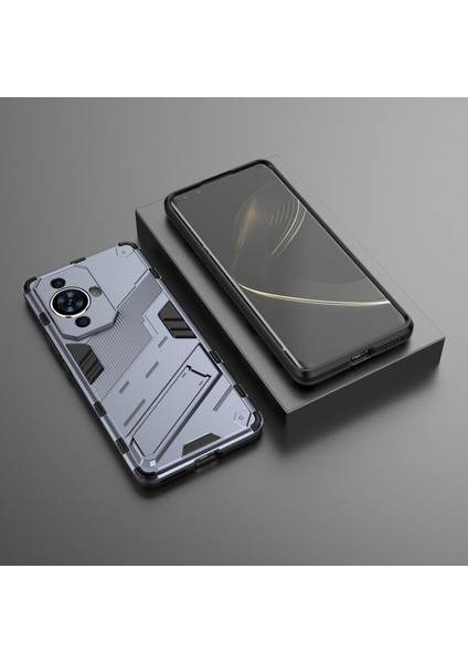 Huawei Nova 11/nova 12S 4g/nova 12 Lite 4g Darbeye Dayanıklı Destekli Arka Kapak Sert Pc+Esnek Tpu Telefon Kılıfı-Gri (Yurt Dışından) modelleri