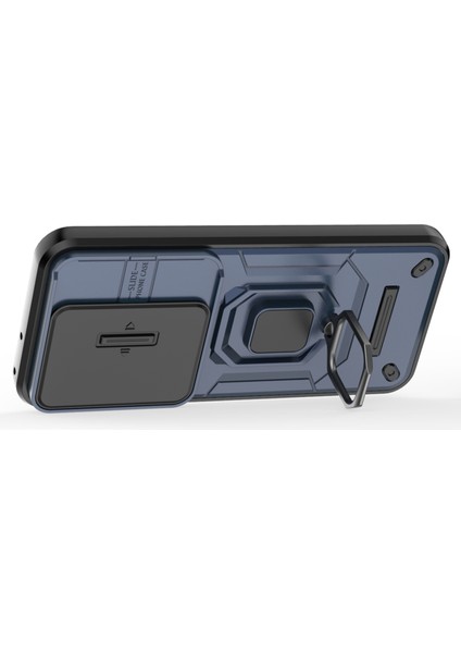 Huawei Pura 70 Pro/pura 70 Pro+Kickstand Kılıf Slayt Lens Koruma Pc+Tpu Telefon Kılıfı-Mavi (Yurt Dışından) fiyatları