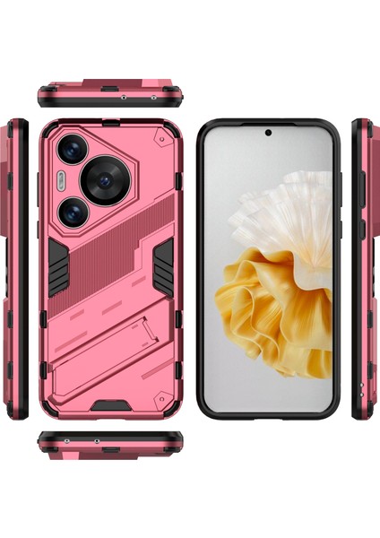 Huawei Pura 70 Pro/pura 70 Pro+Kılıf Kickstand Pc+Tpu Düşmeye Karşı Telefon Kılıfı-Gül (Yurt Dışından) indirimleri