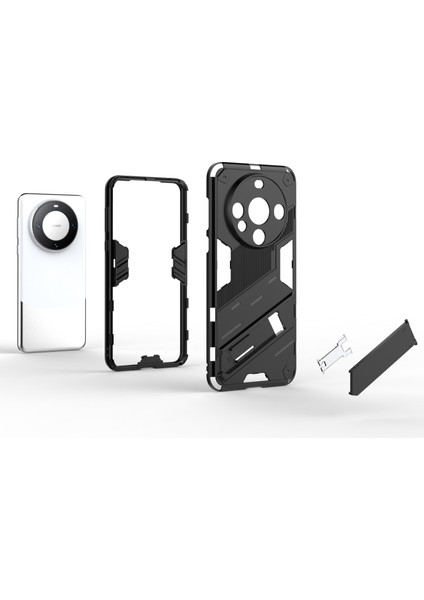 Huawei Mate 60 Kapak Pc+Tpu Darbeye Dayanıklı Telefon Kılıfı Kickstand Ile-Beyaz (Yurt Dışından) fiyatları