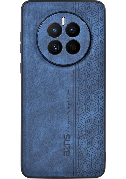 Azns Huawei Mate 50 4g Anti-Solma Baskılı Desen Pu Deri Kaplamalı Tpu Kapak Kaymaz Cep Telefonu Kılıfı-Mavi (Yurt Dışından) modelleri