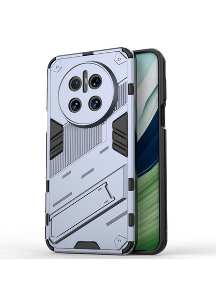 Huawei Mate 70 Kılıf Pc+Tpu Darbeye Dayanıklı Telefon Kılıfı Kickstand Ile-Gri (Yurt Dışından)