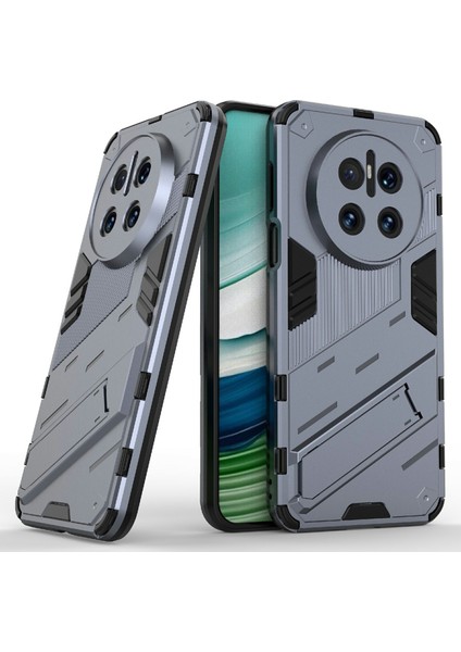 Huawei Mate 70 Kılıf Pc+Tpu Darbeye Dayanıklı Telefon Kılıfı Kickstand Ile-Gri (Yurt Dışından) modelleri