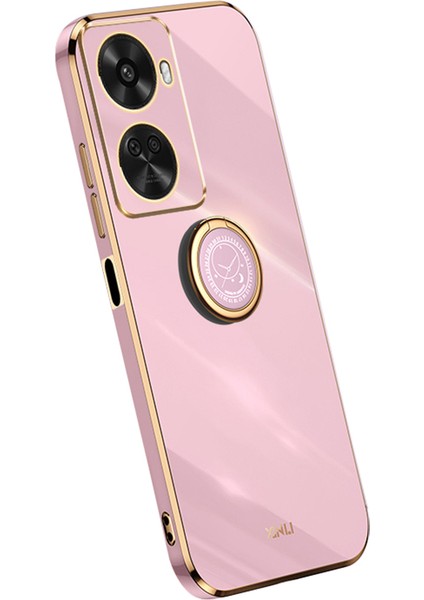 Xınlı Huawei Nova 11 Se/nova 12 Se 4g Telefon Kılıfı Galvanik Altın Kenarlı Kapak ve Ayaklık-Mor (Yurt Dışından)