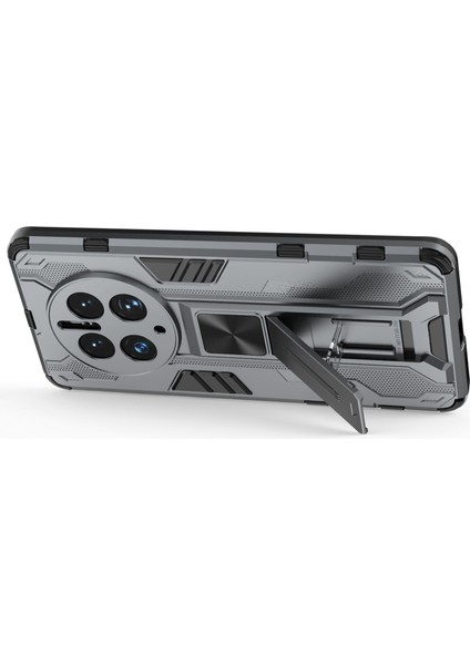 Huawei Mate 50 Pro 4g Kickstand Tasarım Telefon Kılıfı Çarpışmaya Dayanıklı Sert Pc Yumuşak Tpu Hibrit Arka Kapak-Gri (Yurt Dışından) indirimleri