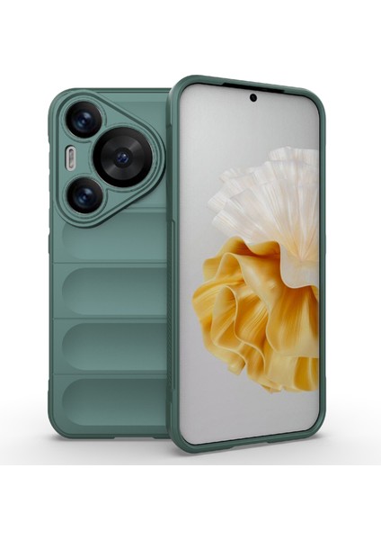 Huawei Pura 70 Pro/pura 70 Pro+Kılıf Tpu Kaymaz Arka Telefon Kılıfı-Yeşil (Yurt Dışından)