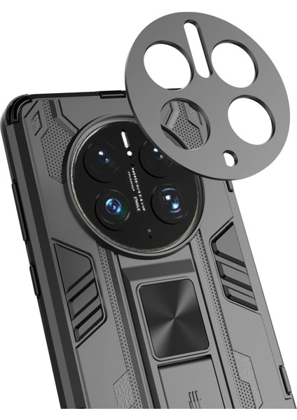 Huawei Mate 50 Pro 4g Kickstand Tasarım Telefon Kılıfı Çarpışmaya Dayanıklı Sert Pc Yumuşak Tpu Hibrit Arka Kapak-Gümüş (Yurt Dışından) fiyatları