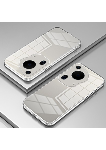 Huawei Pura 70 Ultra Kılıf Tpu Darbeye Dayanıklı Şeffaf Telefon Kılıfı Galvanik Çerçeve-Şeffaf (Yurt Dışından) indirimleri
