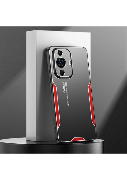 Huawei Nova 11/nova 12S 4g/nova 12 Lite 4g Metal Kılıf Mat Hava Yastığı Korumalı Darbeye Dayanıklı Telefon Kılıfı-Kırmızı (Yurt Dışından) indirimleri
