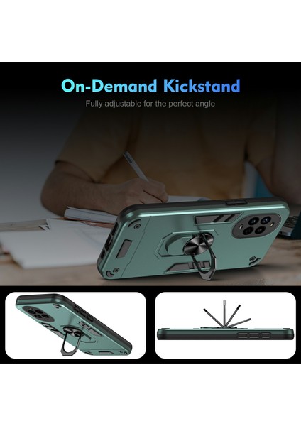 Huawei Nova 13 Pro 5g Kılıf Pc+Tpu Drop Defend Telefon Kılıfı Halkalı Ayaklık-Yeşil (Yurt Dışından) modelleri