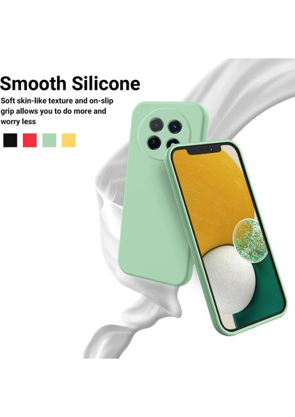 Huawei Nova Y91 4g Için Darbeye Dayanıklı Telefon Kılıfı, Yumuşak Astarlı Çizilmez Sıvı Silikon Kapak-Yeşil (Yurt Dışından) fırsatları