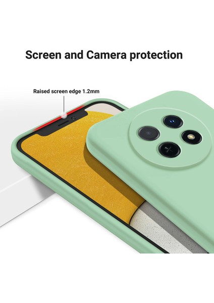 Huawei Nova Y91 4g Için Darbeye Dayanıklı Telefon Kılıfı, Yumuşak Astarlı Çizilmez Sıvı Silikon Kapak-Yeşil (Yurt Dışından) indirimleri
