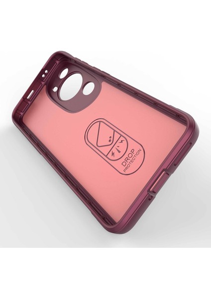 Huawei P60 Art Şok Emici Telefon Kabuğu Yumuşak Tpu Cep Telefonu Kılıfı Toz Geçirmez Koruyucu Kapak-Şarap Kırmızısı (Yurt Dışından) fiyatları