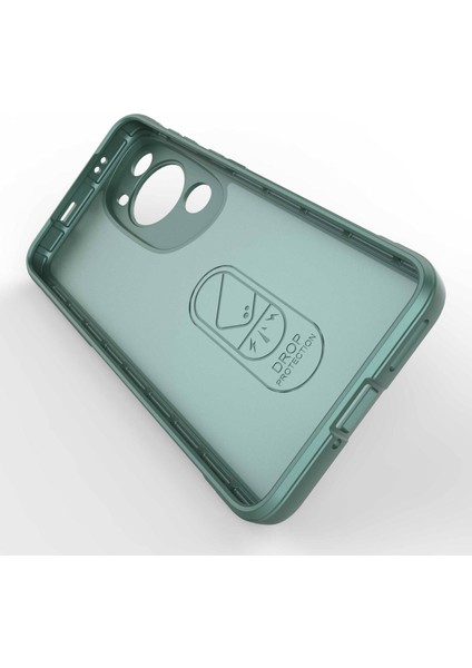 Huawei P60 Art Şok Emici Telefon Kabuğu Yumuşak Tpu Cep Telefonu Kılıfı Toz Geçirmez Koruyucu Kapak-Yeşil (Yurt Dışından) fiyatları