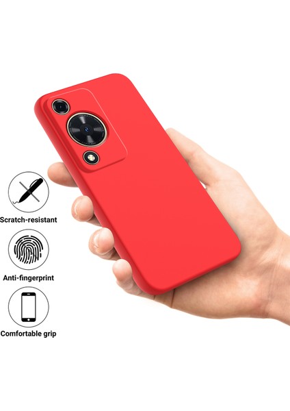 Huawei Nova Y72 4g/enjoy 70 Çizilmez Sıvı Silikon Telefon Kılıfı Askılı-Kırmızı (Yurt Dışından) indirimleri