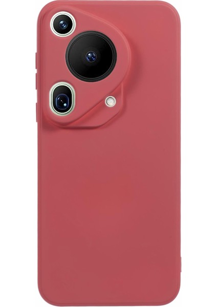 Huawei Pura 70 Ultra Kılıf Çizilmez Fiber Astar Tpu Telefon Kılıfı-Hawthorn Kırmızı (Yurt Dışından)
