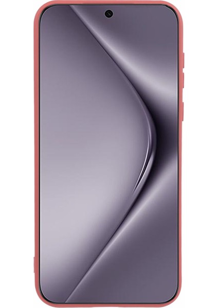 Huawei Pura 70 Pro/70 Pro+Kılıf Fiber Astar Yumuşak Tpu Düz Renk Telefon Kılıfı-Alıç Kırmızısı (Yurt Dışından)
