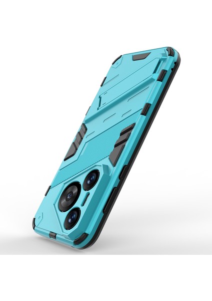 Huawei Pura 70 Kickstand Kılıf Pc+Tpu Çift Katmanlı Koruma Telefon Kılıfı-Bebek Mavisi (Yurt Dışından) modelleri