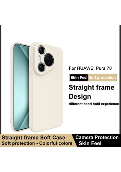 Imak Uc-4 Serisi Huawei Pura 70 Esnek Tpu Kılıf Düz Kenar Koruyucu Telefon Kılıfı-Beyaz (Yurt Dışından) fiyatları