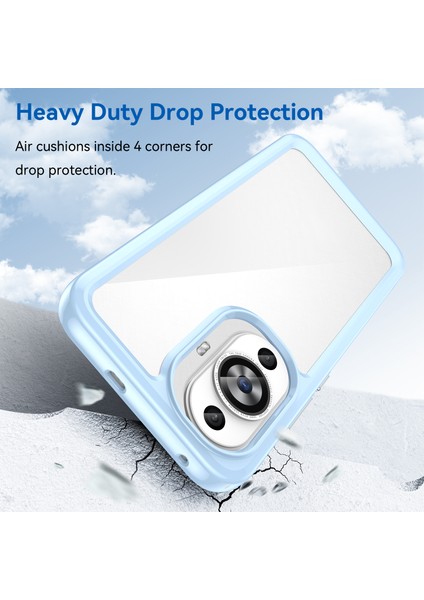 Huawei Nova 12S 4g/nova 12 Lite 4g Kılıf Tpu+Akrilik Telefon Kabuğu Cep Telefonu Aksesuarları-Mavi (Yurt Dışından) fiyatları