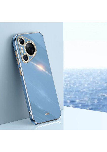 Xınlı Huawei Pura 70 Kılıf Esnek Tpu Elektrokaplamalı Arka Telefon Kılıfı-Mavi (Yurt Dışından) indirimleri