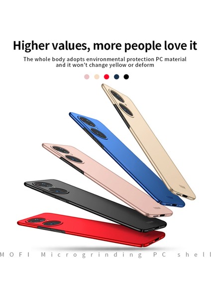 Huawei P50 Pro-Siyah Için Mofı Shield Ince Buzlu Sert Plastik Kabuk (Yurt Dışından) modelleri