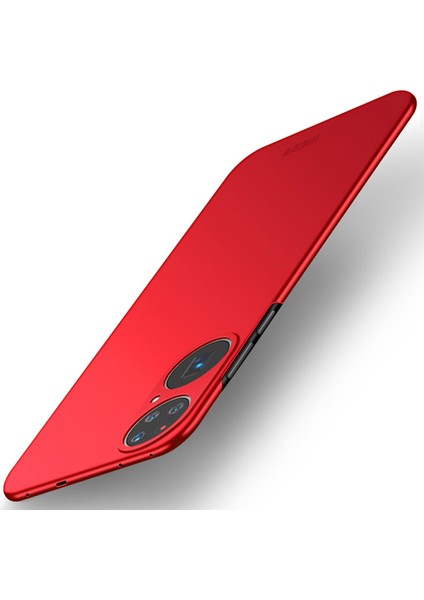Huawei P50 Pro-Kırmızı Için Mofı Shield Ince Buzlu Sert Plastik Kabuk (Yurt Dışından)