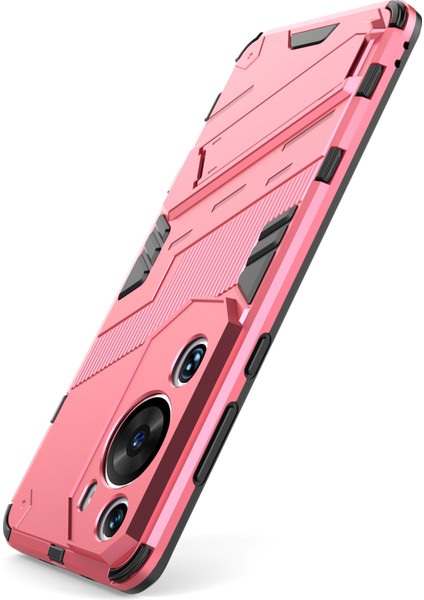 Huawei P60 Art Pc+Tpu Defender Telefon Kılıfı Kickstand Darbeye Dayanıklı Kapak-Gül (Yurt Dışından) fırsatları