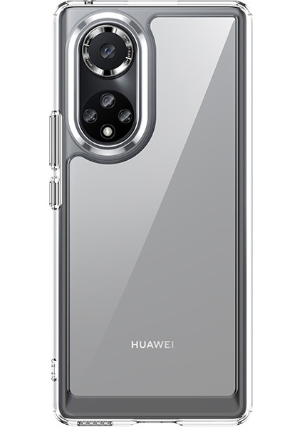 Honor 50/huawei Nova 9 Tpu+Akrilik Hibrit Aşınmaya Dayanıklı Kılıf Bağımsız Düğmeler Kir Önleyici Telefon Kabuğu-Şeffaf (Yurt Dışından)