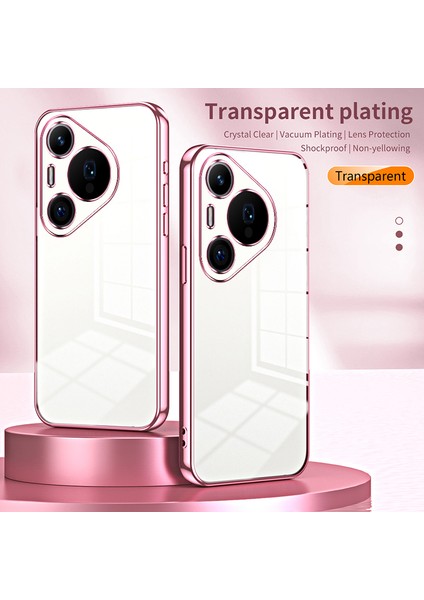 Huawei Pura 70 Pro/pura 70 Pro+Kılıf Renkli Çerçeve Elektrokaplama Tpu Telefon Kılıfı-Gümüş (Yurt Dışından) fiyatları