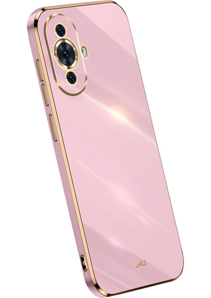 Xınlı Düşmeye Karşı Telefon Kılıfı Huawei Nova 11/nova 12S 4g/nova 12 Lite 4g, Elektrokaplamalı Hassas Lens Kesik Tpu Kapak-Mor (Yurt Dışından)