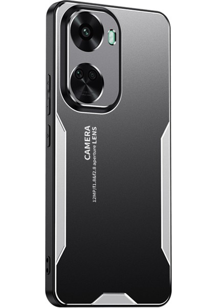 Huawei Nova 11 Se/nova 12 Se 4g Telefon Kılıfı Metal+Tpu+Pc Çizilmez Kapak-Gümüş (Yurt Dışından)
