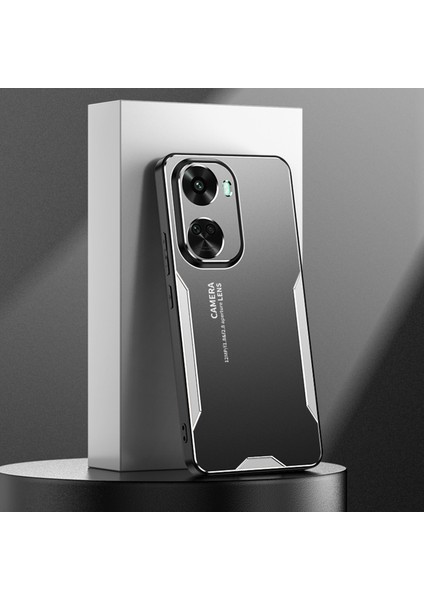 Huawei Nova 11 Se/nova 12 Se 4g Telefon Kılıfı Metal+Tpu+Pc Çizilmez Kapak-Gümüş (Yurt Dışından)