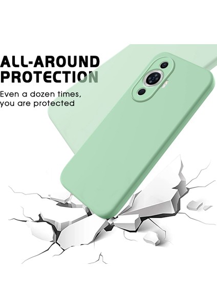Huawei Nova 12S 4g/nova 11/nova 12 Lite 4g Sıvı Silikon Kılıfçizilmez Telefon Kılıfı Kayışlı-Yeşil (Yurt Dışından) indirimleri