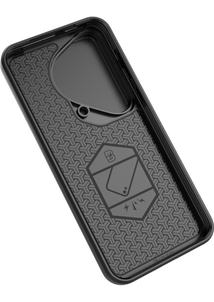 Huawei Pura 70 Ultra Kılıf Kickstand Darbeye Dayanıklı Sağlam Pc+Tpu Telefon Kılıfı Kamera Koruması-Siyah (Yurt Dışından) fırsatları