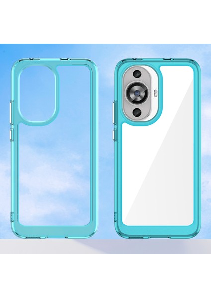 Huawei Nova 11/nova 12S 4g/nova 12 Lite 4g Tpu+Akrilik Telefon Kılıfı Düşmeye Dayanıklı Şeffaf Telefon Kılıfı-Şeffaf Mavi (Yurt Dışından) fiyatları