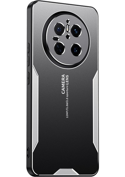 Huawei Mate 70 Telefon Kılıfı Alüminyum Alaşımlı Tpu Pc Arka Kapak-Gümüş (Yurt Dışından)