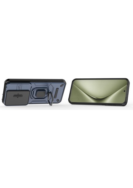 Huawei Pura 70 Ultra Kılıf Kickstand Darbeye Dayanıklı Sağlam Pc+Tpu Telefon Kılıfı Kamera Koruması-Mavi (Yurt Dışından) fırsatları